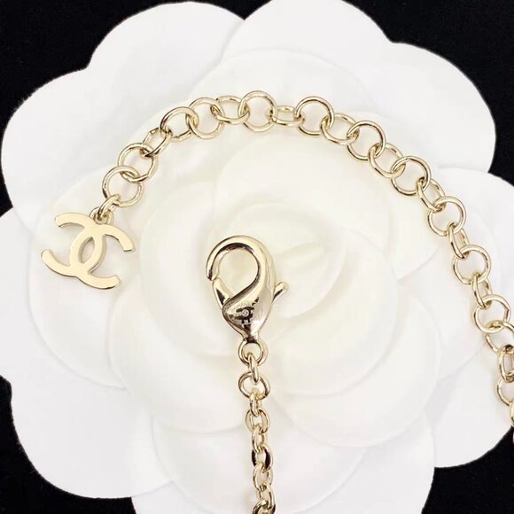 Authentic CHANEL Bow Charm Long Chain Necklace - Picture 5 of 5